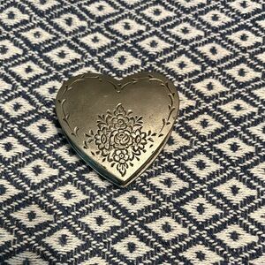 Heart-Shaped Silver Trinket Box